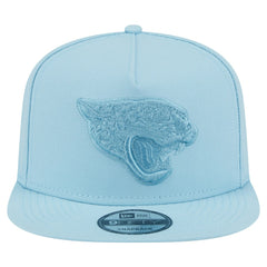 Jacksonville Jaguars New Era Color Pack A-Frame 9FIFTY Snapback Hat - Light Blue Hats