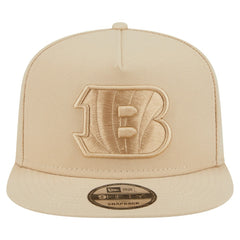 Cincinnati Bengals New Era Color Pack A-Frame 9FIFTY Snapback Hat - Light Beige Hats