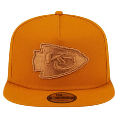 Kansas City Chiefs New Era Color Pack A-Frame 9FIFTY Snapback Hat - Brown Hats