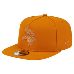 Minnesota Vikings New Era Color Pack A-Frame 9FIFTY Snapback Hat - Brown Hats