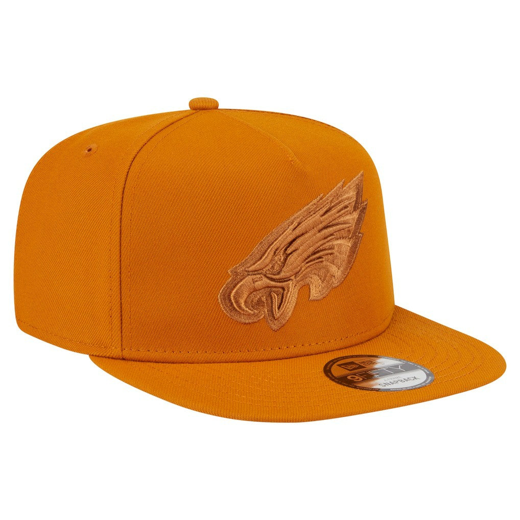 Philadelphia Eagles New Era Color Pack A-Frame 9FIFTY Snapback Hat - Brown Hats