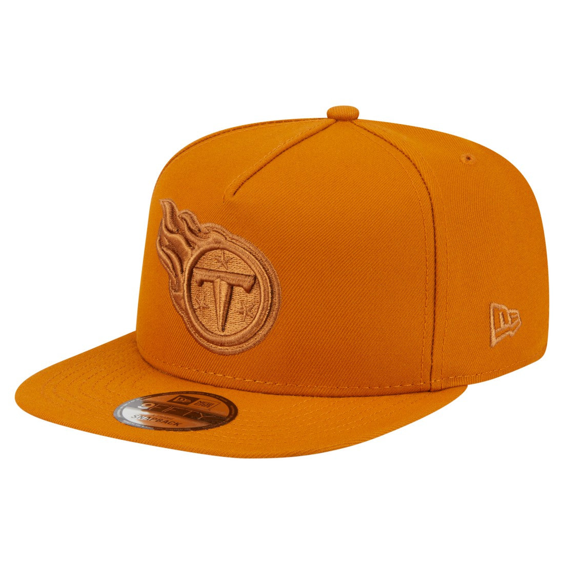 Tennessee Titans New Era Color Pack A-Frame 9FIFTY Snapback Hat - Brown Hats