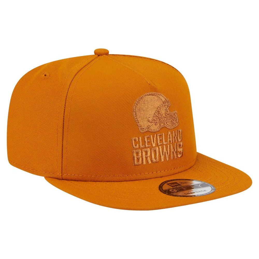 Cleveland Browns New Era Color Pack A-Frame 9FIFTY Snapback Hat - Brown Hats