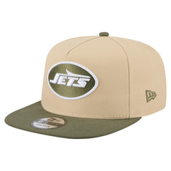 New York Jets New Era Color Pack A-Frame 9FIFTY Snapback Hat - Khaki/Olive Hats