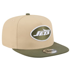 New York Jets New Era Color Pack A-Frame 9FIFTY Snapback Hat - Khaki/Olive Hats
