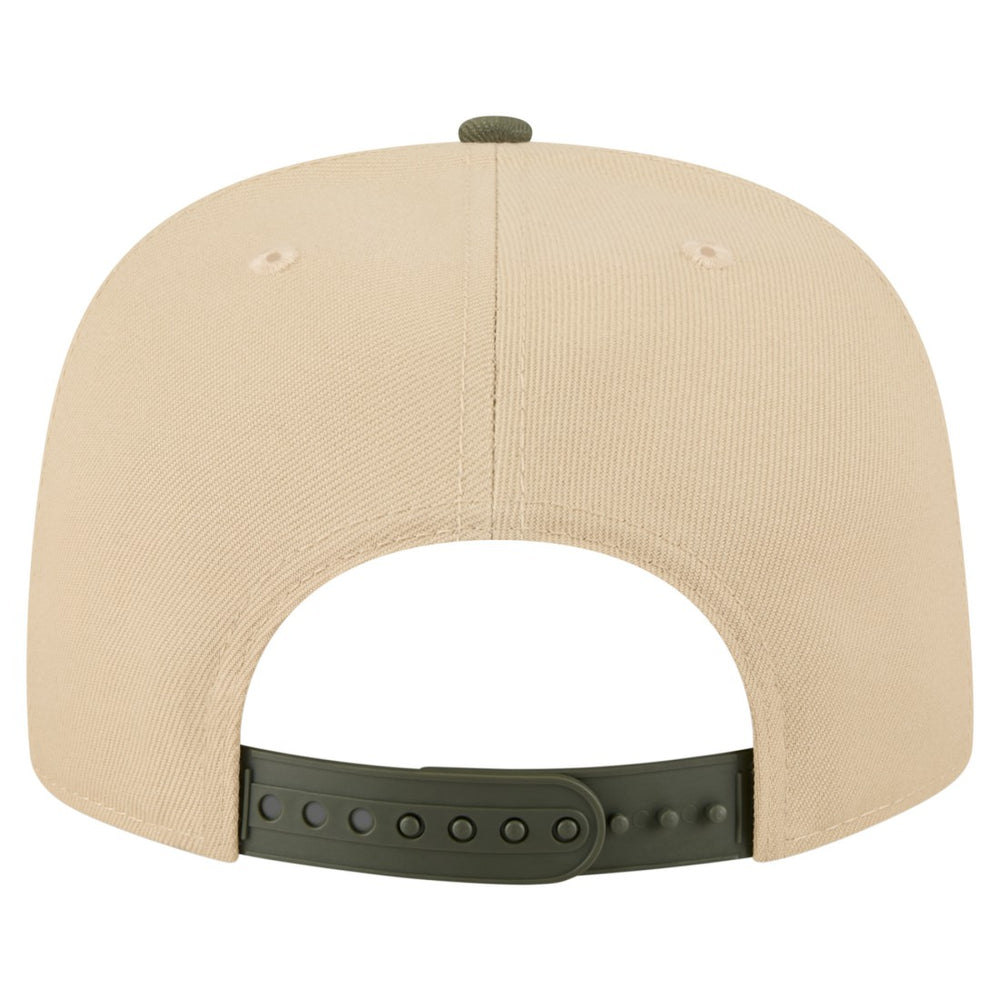 New York Jets New Era Color Pack A-Frame 9FIFTY Snapback Hat - Khaki/Olive Hats