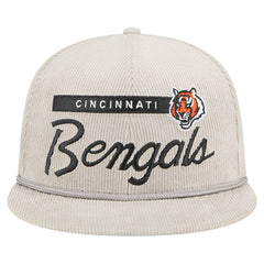 Cincinnati Bengals New Era Cord Rope Corduroy 9FIFTY Snapback Hat - Gray Hats