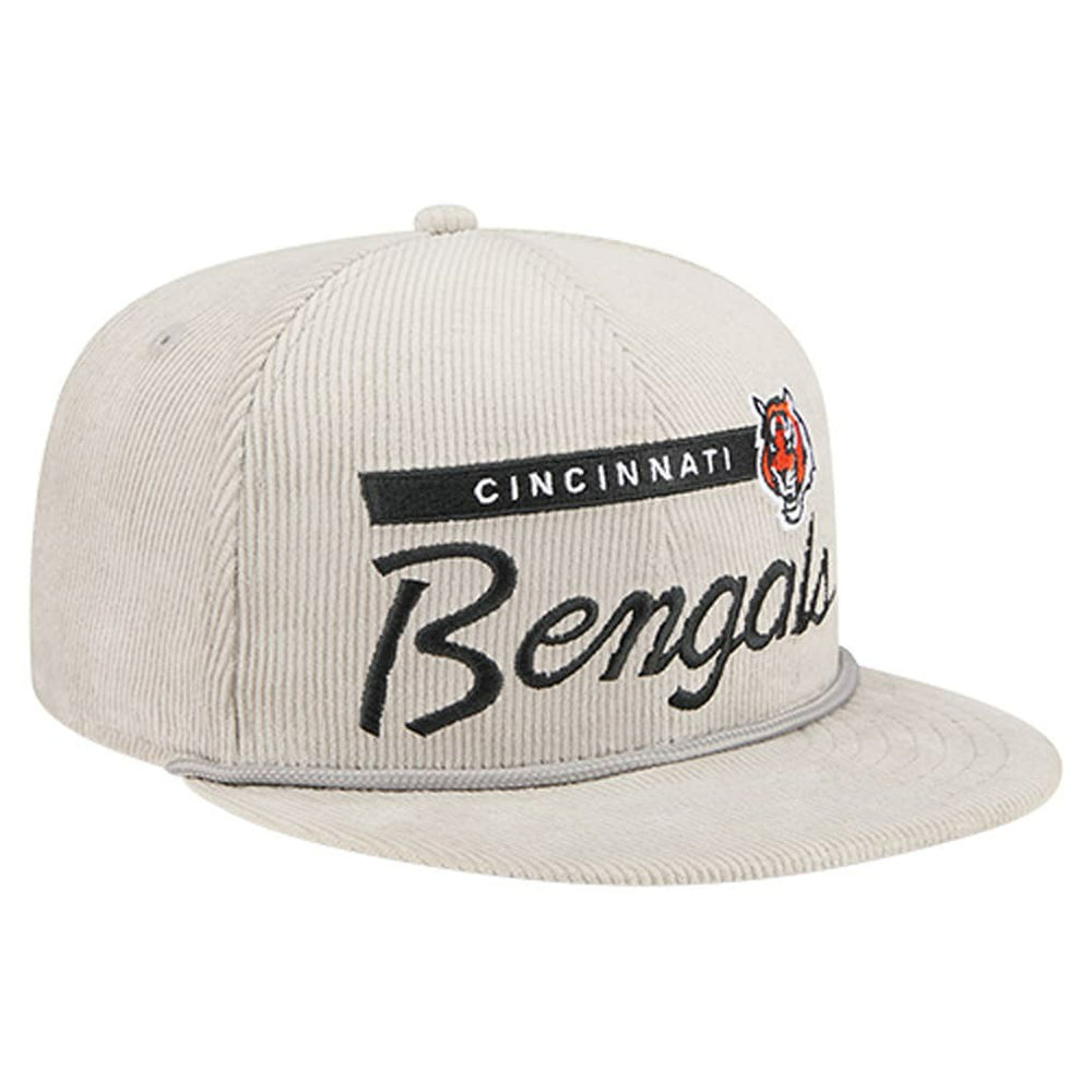 Cincinnati Bengals New Era Cord Rope Corduroy 9FIFTY Snapback Hat - Gray Hats