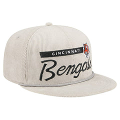 Cincinnati Bengals New Era Cord Rope Corduroy 9FIFTY Snapback Hat - Gray Hats