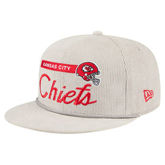 Kansas City Chiefs New Era Cord Rope Corduroy 9FIFTY Snapback Hat - Gray Hats