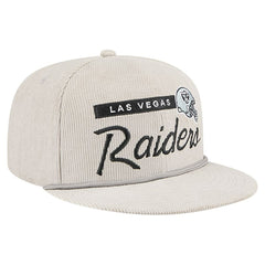 Las Vegas Raiders New Era Cord Rope Corduroy 9FIFTY Snapback Hat - Gray Hats