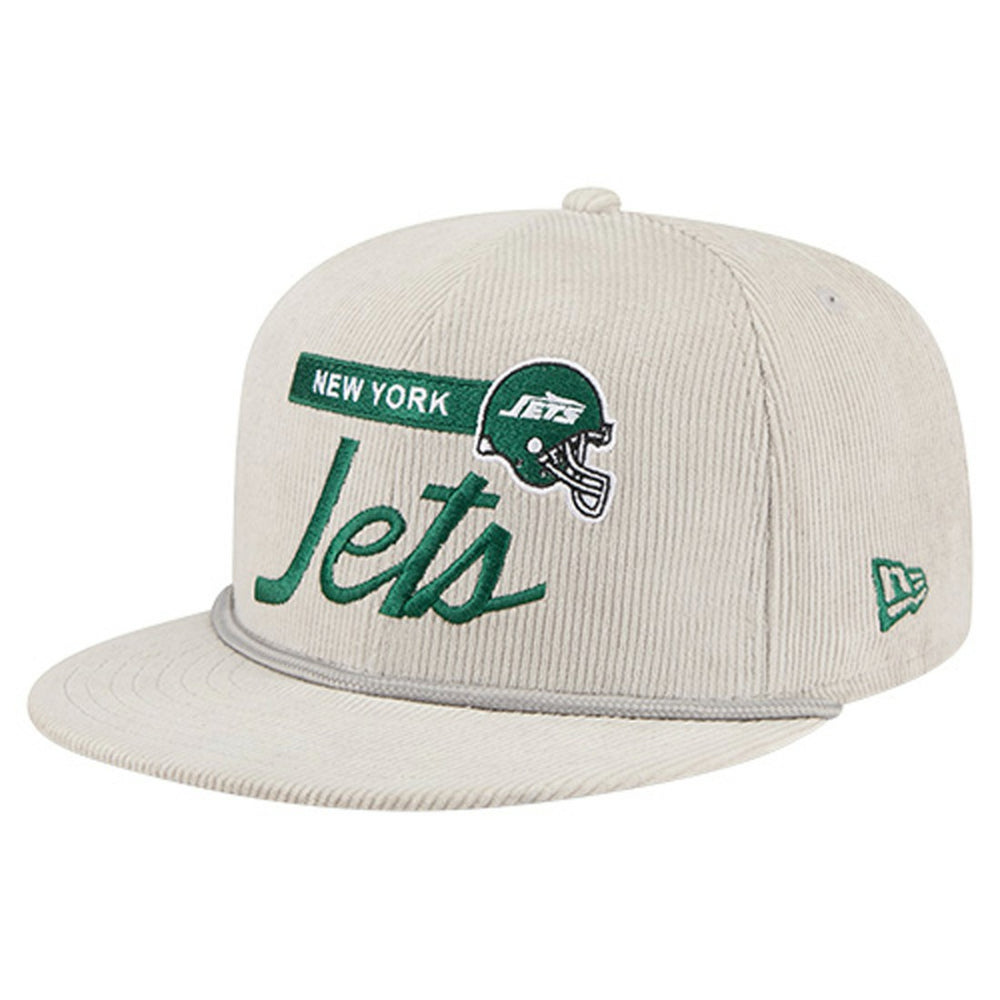 New York Jets New Era Cord Rope Corduroy 9FIFTY Snapback Hat - Gray Hats