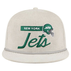 New York Jets New Era Cord Rope Corduroy 9FIFTY Snapback Hat - Gray Hats