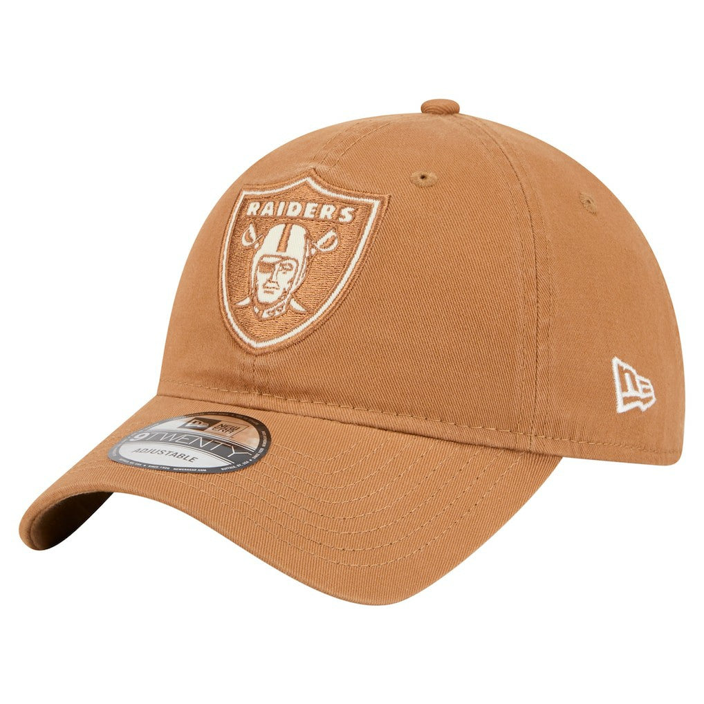 Las Vegas Raiders New Era Stamp 9TWENTY Adjustable Hat - Brown Hats