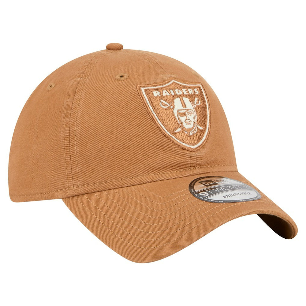 Las Vegas Raiders New Era Stamp 9TWENTY Adjustable Hat - Brown Hats