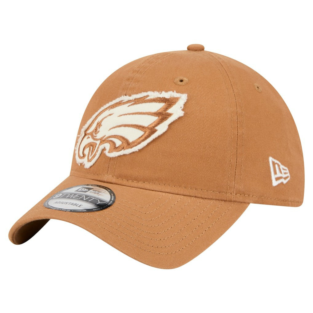 Philadelphia Eagles New Era Stamp 9TWENTY Adjustable Hat - Brown Hats