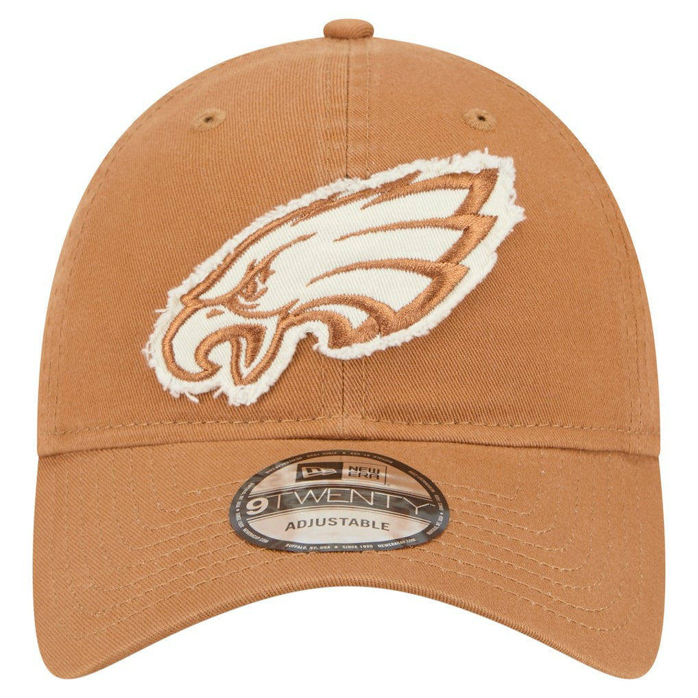 Philadelphia Eagles New Era Stamp 9TWENTY Adjustable Hat - Brown Hats