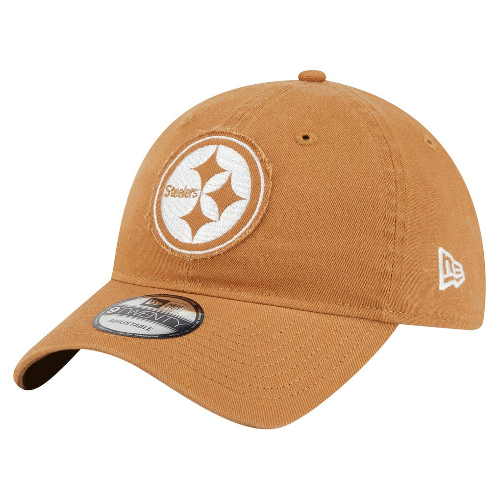 Pittsburgh Steelers New Era Stamp 9TWENTY Adjustable Hat - Brown Hats