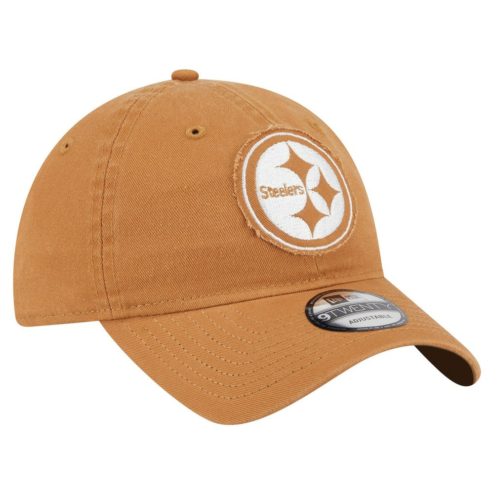 Pittsburgh Steelers New Era Stamp 9TWENTY Adjustable Hat - Brown Hats