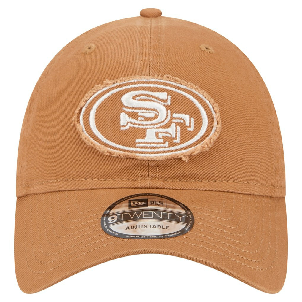 San Francisco 49ers New Era Stamp 9TWENTY Adjustable Hat - Brown Hats