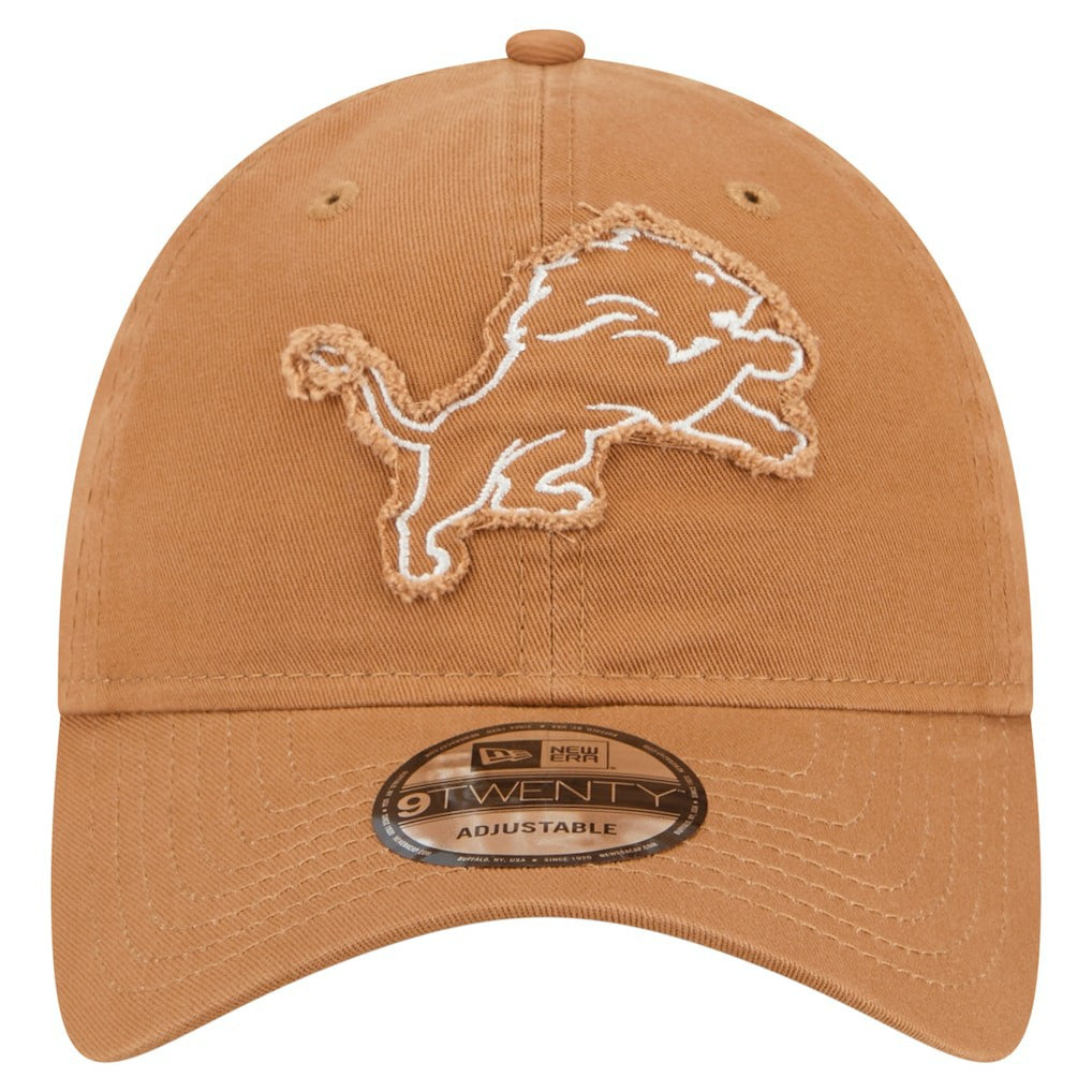 Detroit Lions New Era Stamp 9TWENTY Adjustable Hat - Brown Hats