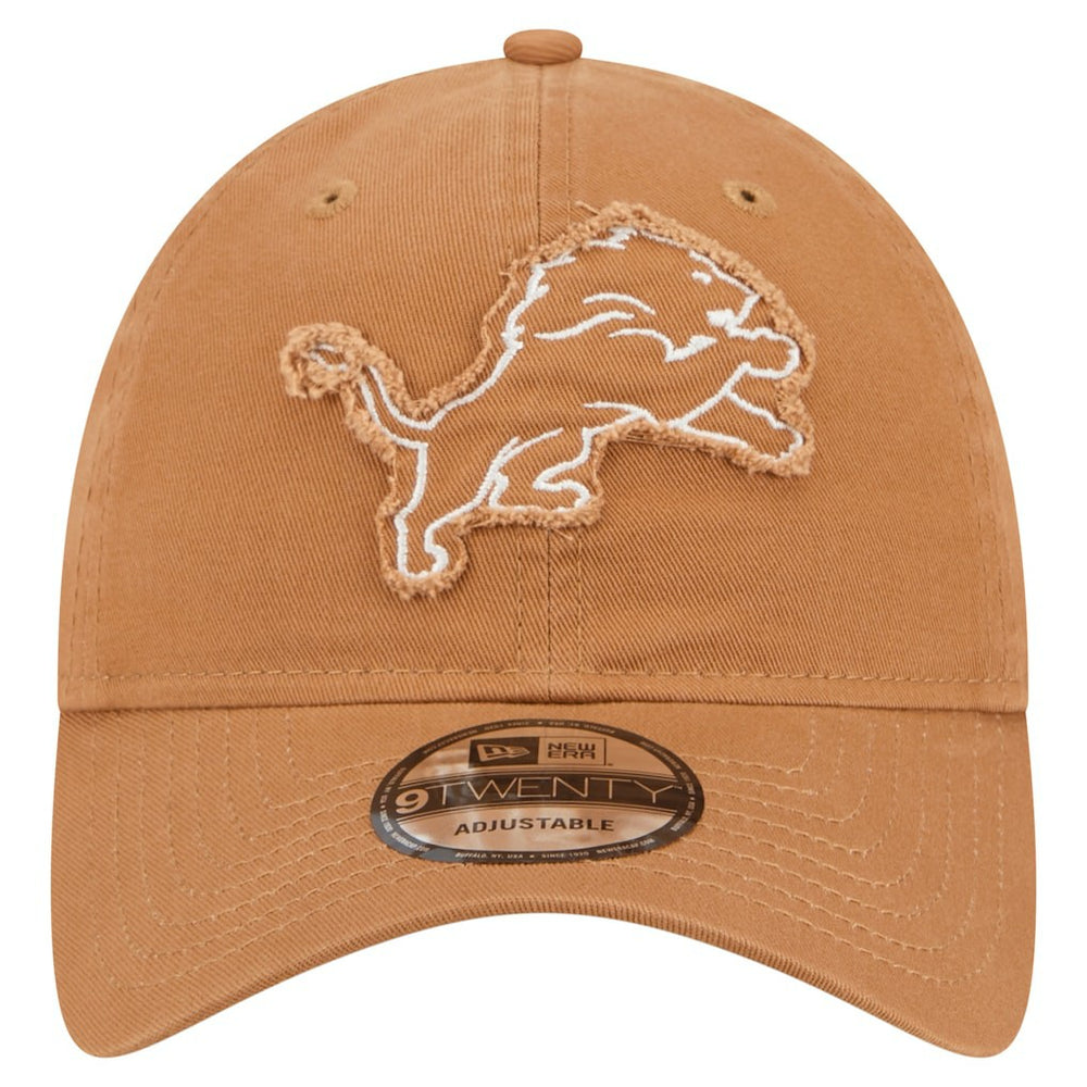 Detroit Lions New Era Stamp 9TWENTY Adjustable Hat - Brown Hats