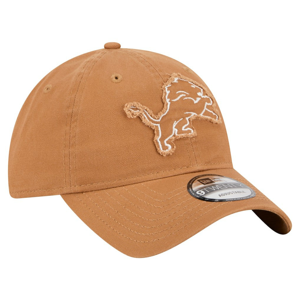 Detroit Lions New Era Stamp 9TWENTY Adjustable Hat - Brown Hats