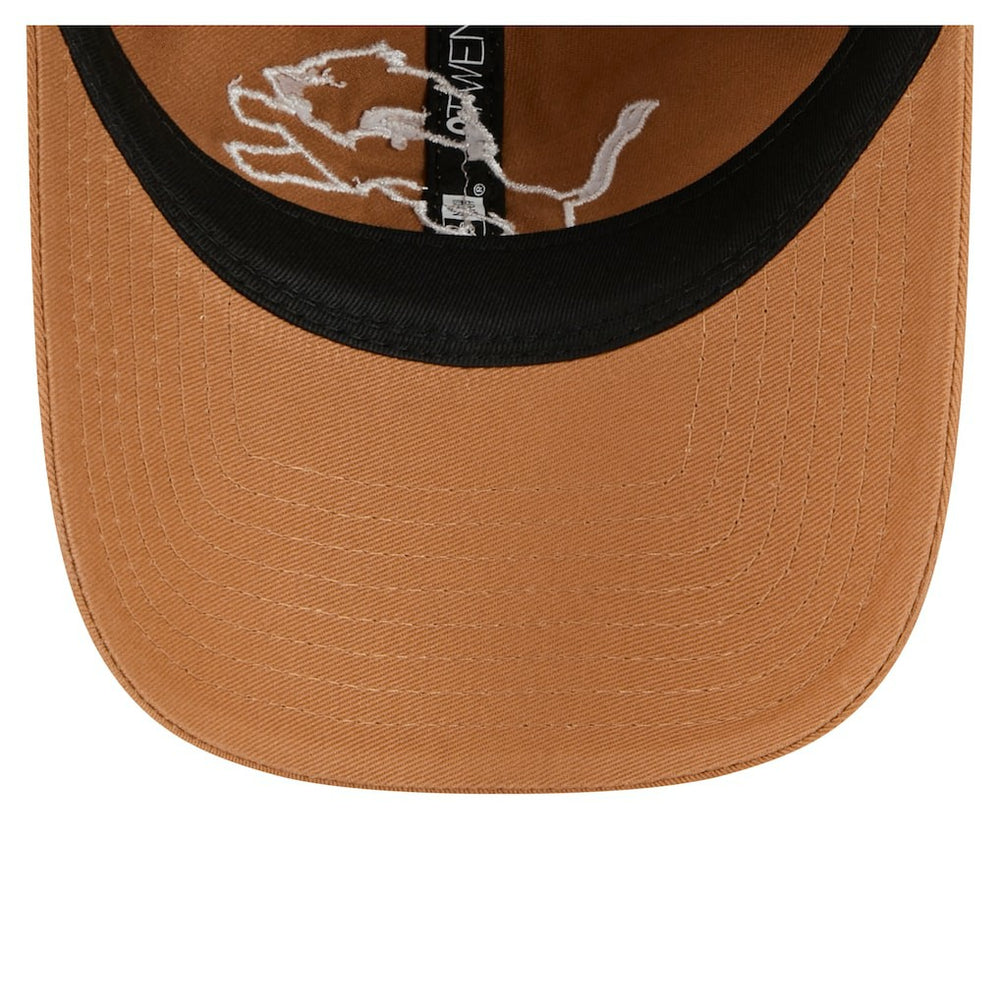 Detroit Lions New Era Stamp 9TWENTY Adjustable Hat - Brown Hats