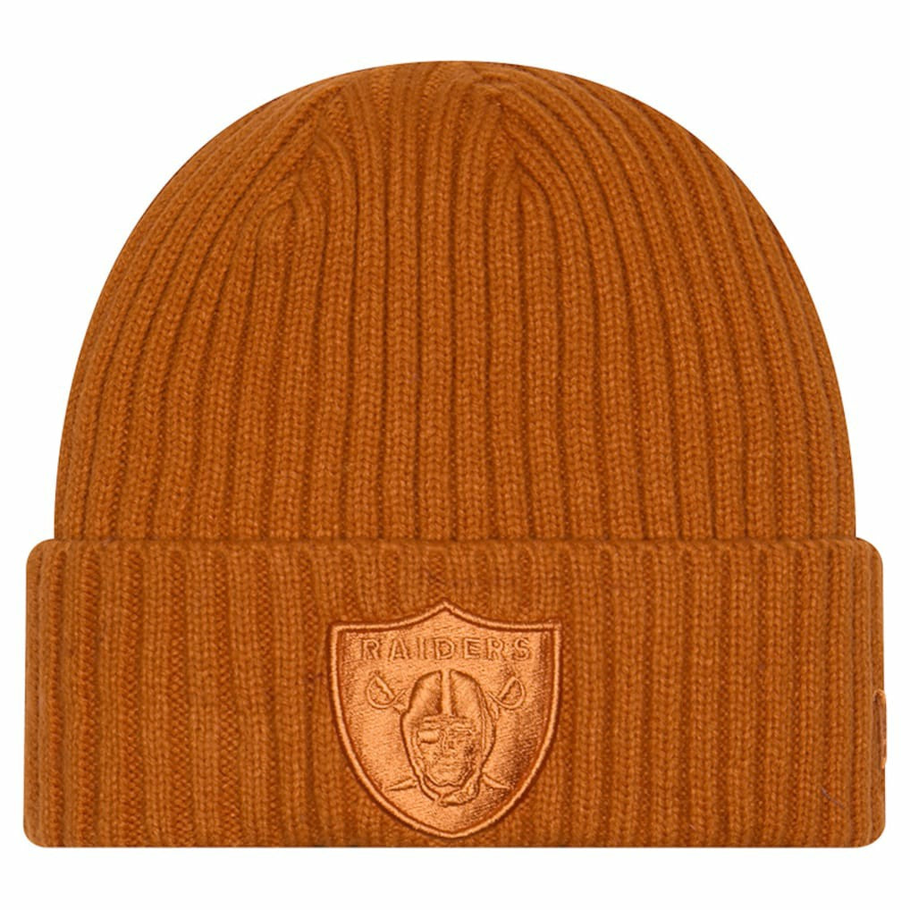 Las Vegas Raiders New Era Color Pack Cuffed Knit Hat - Brown Hats