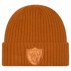 Las Vegas Raiders New Era Color Pack Cuffed Knit Hat - Brown Hats