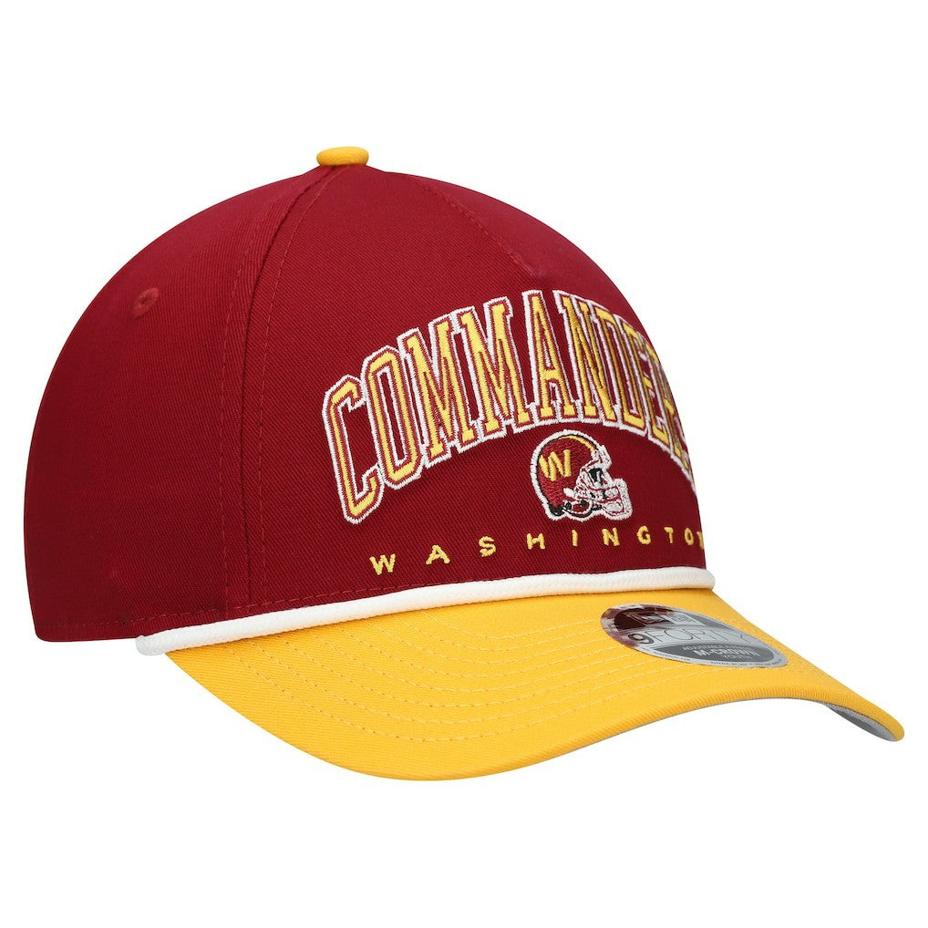 Washington Commanders New Era Youth Arch COOLERA 9FORTY A-Frame Adjustable Hat - Burgundy/Gold Hats