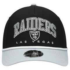 Las Vegas Raiders New Era Youth Arch COOLERA 9FORTY A-Frame Adjustable Hat - Black/Silver Hats