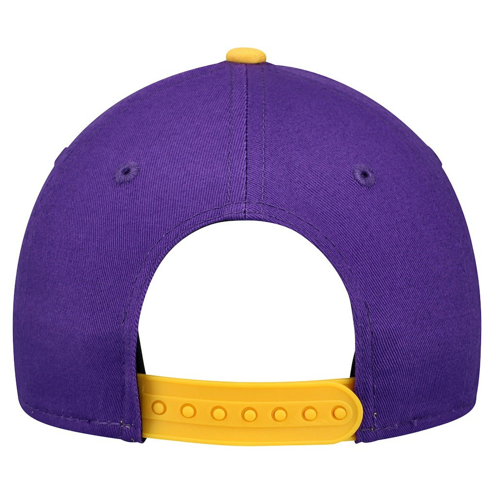 Minnesota Vikings New Era Youth Arch COOLERA 9FORTY A-Frame Adjustable Hat - Purple/Gold Hats