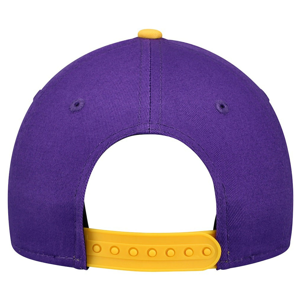 Minnesota Vikings New Era Youth Arch COOLERA 9FORTY A-Frame Adjustable Hat - Purple/Gold Hats