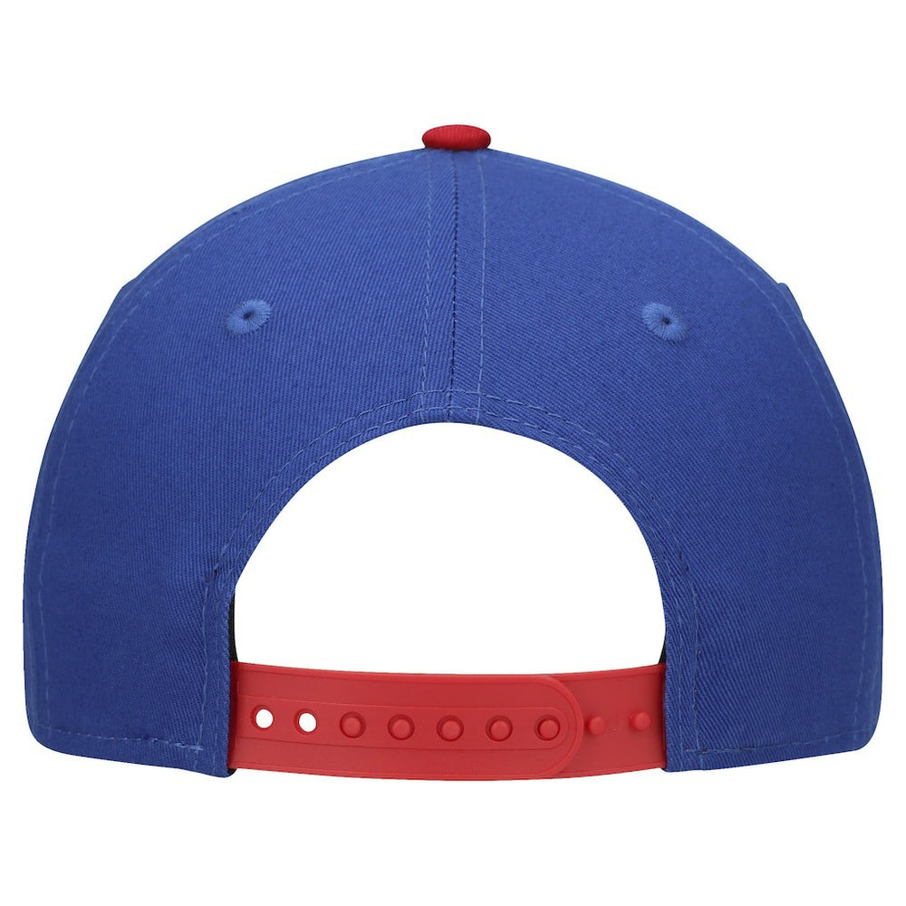 New York Giants New Era Youth Arch COOLERA 9FORTY A-Frame Adjustable Hat - Royal/Red Hats