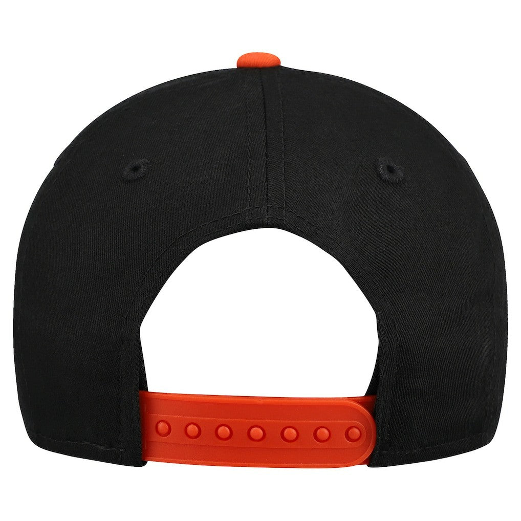 Cincinnati Bengals New Era Youth Arch COOLERA 9FORTY A-Frame Adjustable Hat - Black/Orange Hats