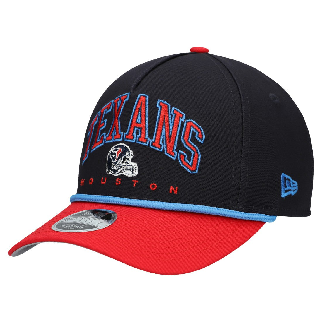 Houston Texans New Era Youth Arch COOLERA 9FORTY A-Frame Adjustable Hat - Navy/Red Hats