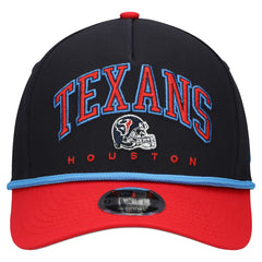 Houston Texans New Era Youth Arch COOLERA 9FORTY A-Frame Adjustable Hat - Navy/Red Hats
