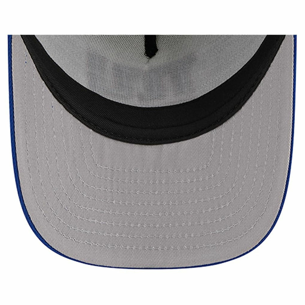 New York Giants New Era Youth Banner 9FIFTY A-Frame Adjustable Trucker Hat - Cream/Royal Hats