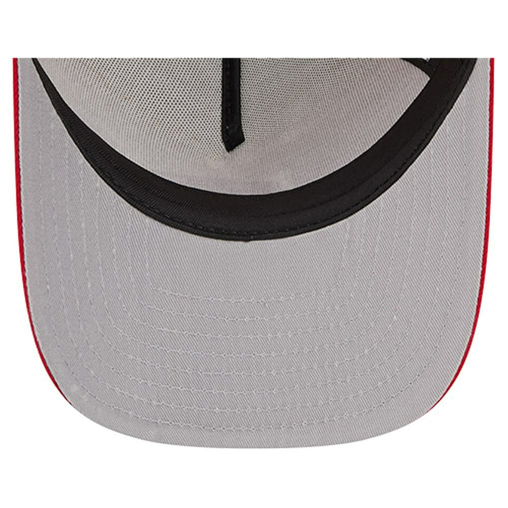 San Francisco 49ers New Era Youth Banner 9FIFTY A-Frame Adjustable Trucker Hat - Cream/Scarlet Hats