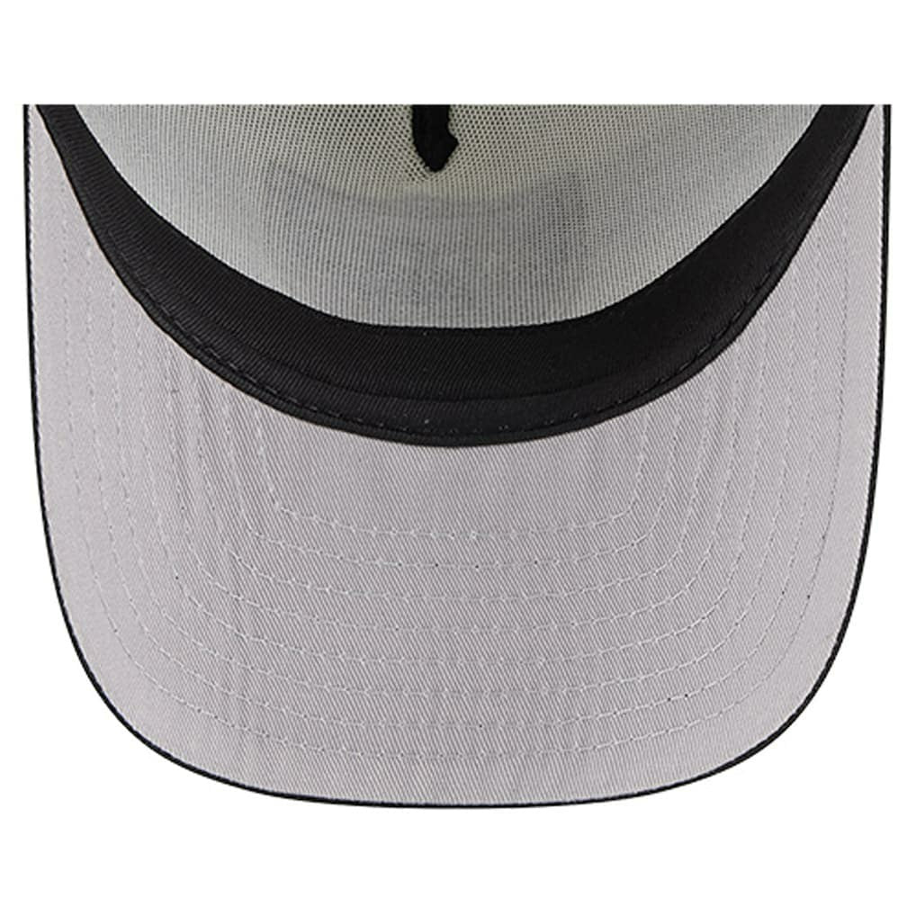 Las Vegas Raiders New Era Youth Banner 9FIFTY A-Frame Adjustable Trucker Hat - Cream/Black Hats