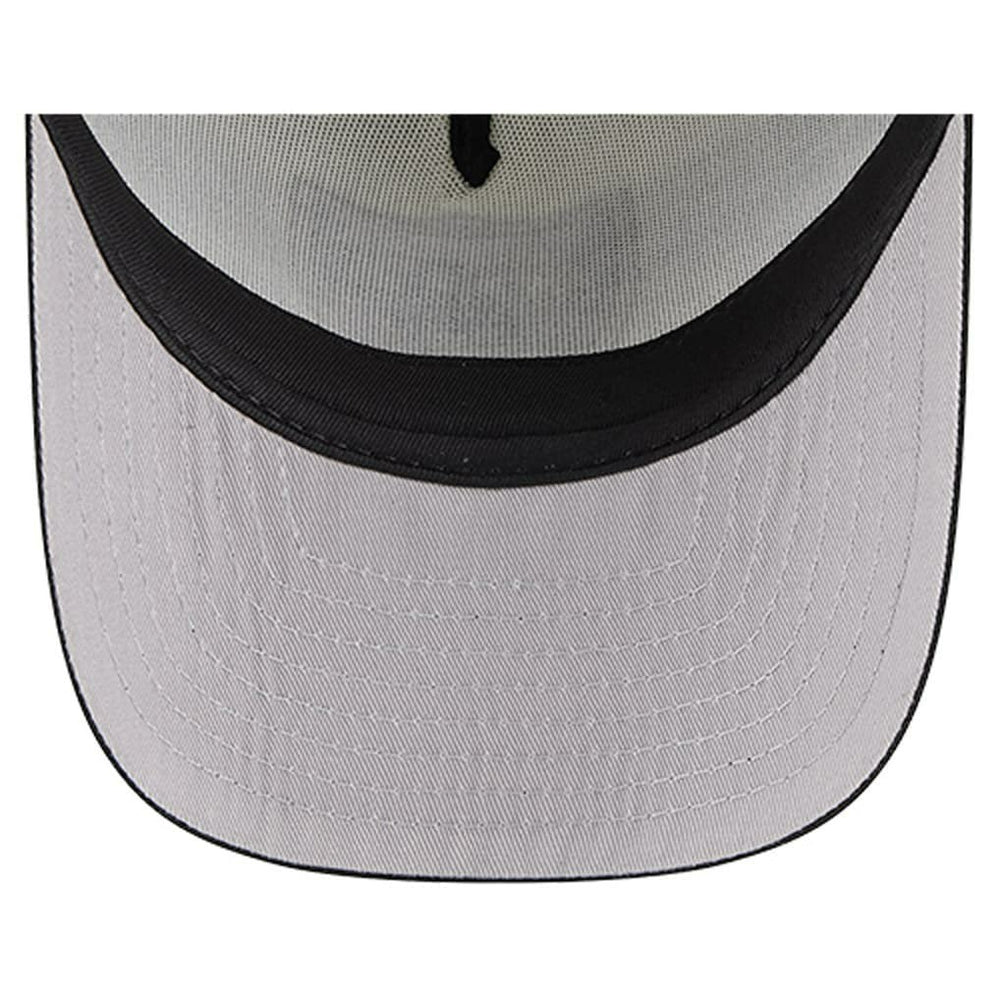 Las Vegas Raiders New Era Youth Banner 9FIFTY A-Frame Adjustable Trucker Hat - Cream/Black Hats