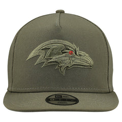 Baltimore Ravens New Era Youth Color Pack A-Frame 9FIFTY Snapback Hat - Olive Hats