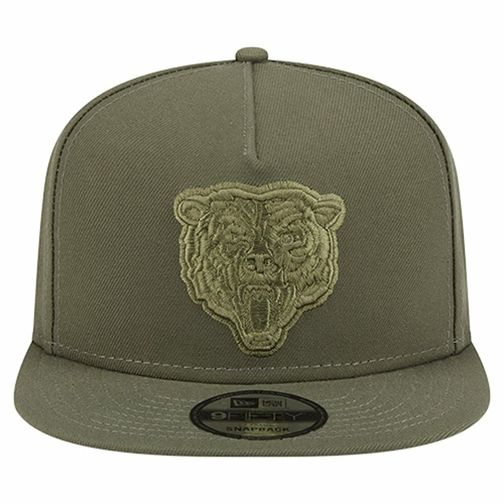 Chicago Bears New Era Youth Color Pack A-Frame 9FIFTY Snapback Hat - Olive Hats