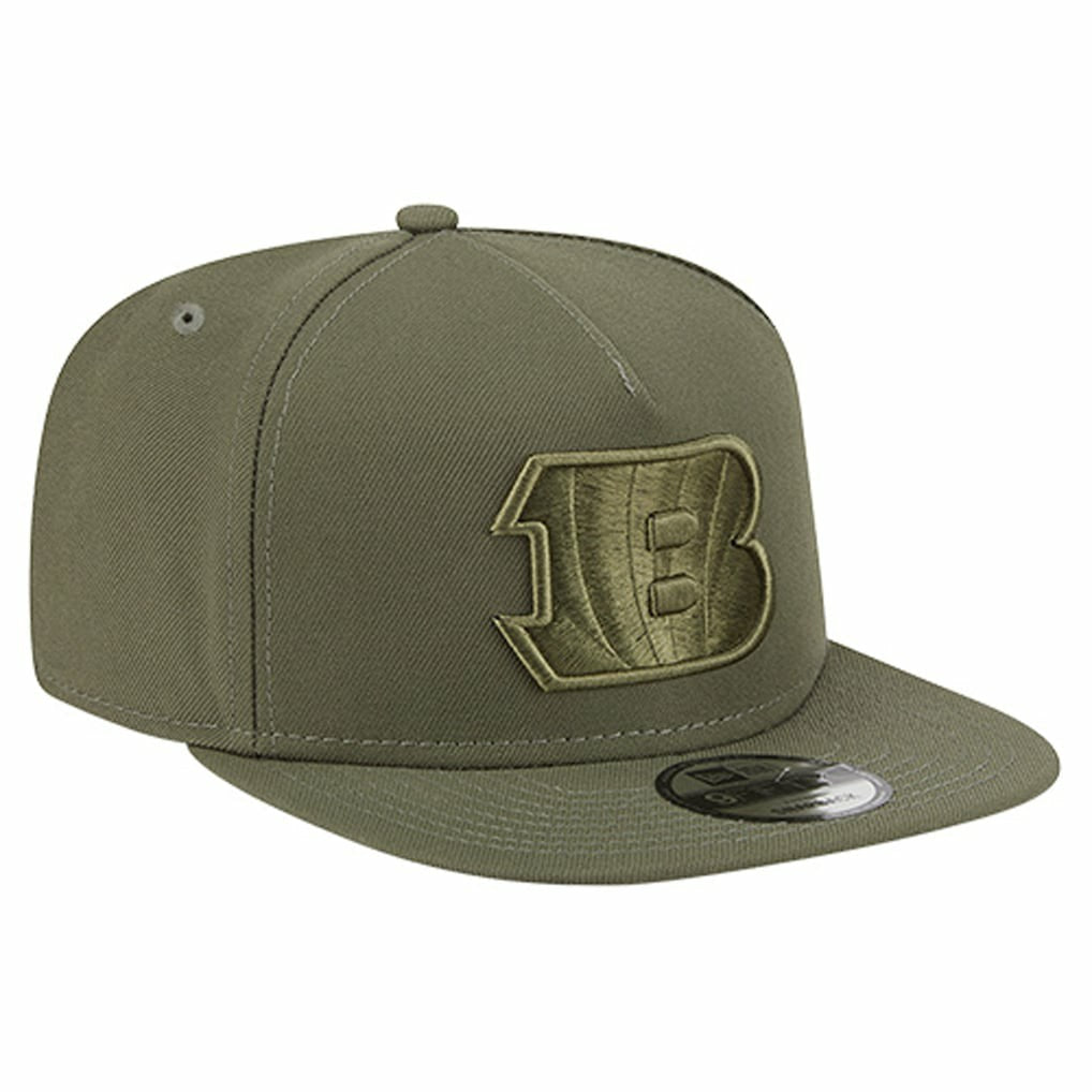Cincinnati Bengals New Era Youth Color Pack A-Frame 9FIFTY Snapback Hat - Olive Hats