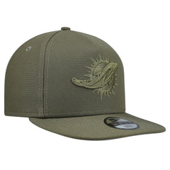 Miami Dolphins New Era Youth Color Pack A-Frame 9FIFTY Snapback Hat - Olive Hats