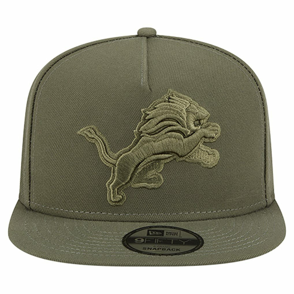 Detroit Lions New Era Youth Color Pack A-Frame 9FIFTY Snapback Hat - Olive Hats