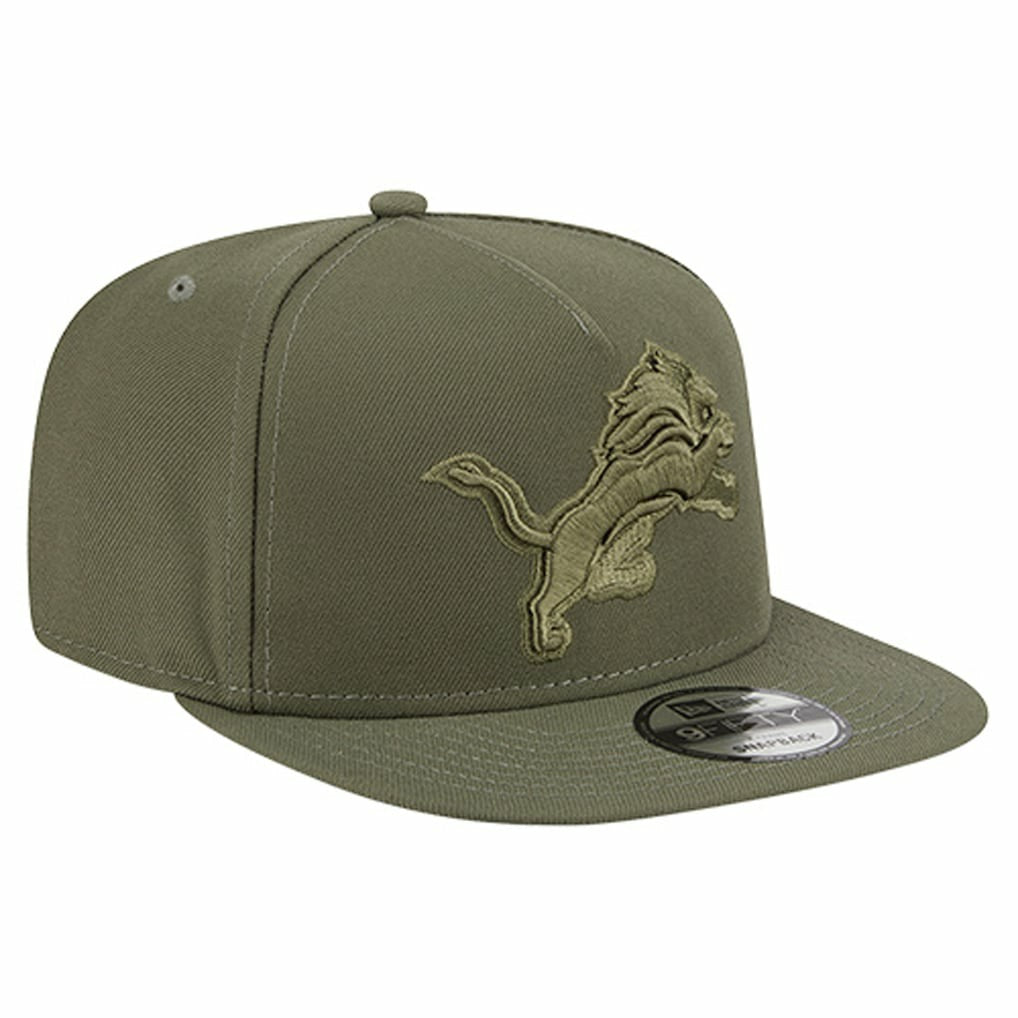 Detroit Lions New Era Youth Color Pack A-Frame 9FIFTY Snapback Hat - Olive Hats