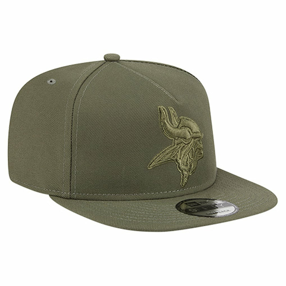 Minnesota Vikings New Era Youth Color Pack A-Frame 9FIFTY Snapback Hat - Olive Hats