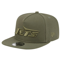 New York Jets New Era Youth Color Pack A-Frame 9FIFTY Snapback Hat - Olive Hats